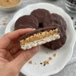 Peanut Butter Chocolate Rice Cakes ready to serve